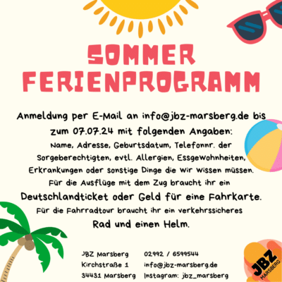 Sommerferienprogramm JBZ Marsberg