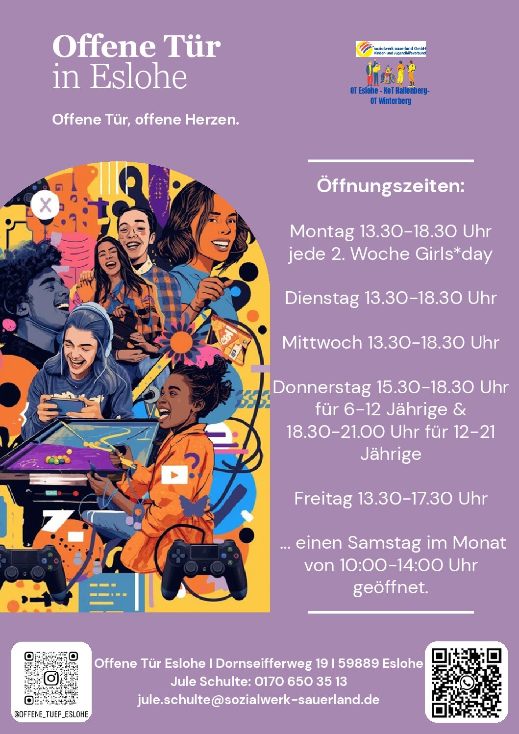 Neue Öffnungszeiten – Offene Tür Eslohe